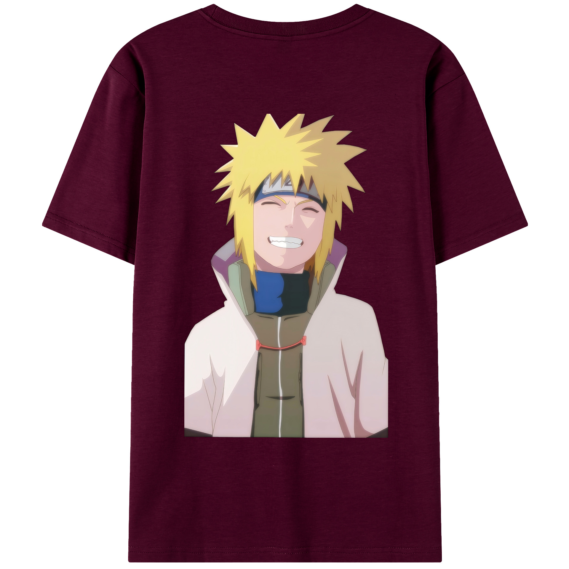 （画像用） NARUTO -ナルト- 波風 ミナト Namikaze Minato レディース半袖Tシャツ(バックプリント)